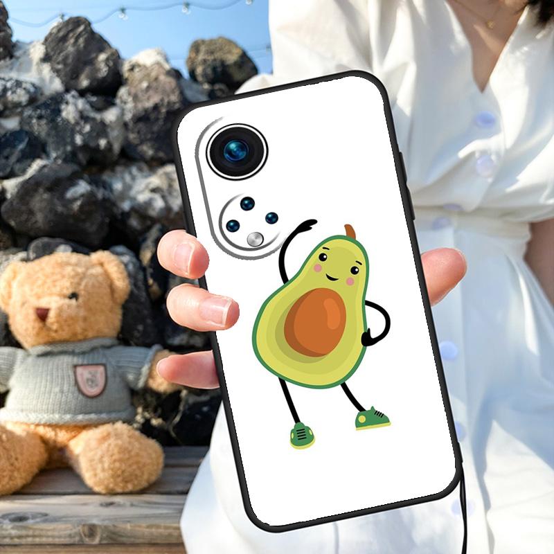 Avocado Yoga Funny Pattern Cover For Honor Magic 6 5 Lite Pro 50 70 90 Honor X8b X9b X6 X7 X8 X9 X6a X7a X9a X8a Case
