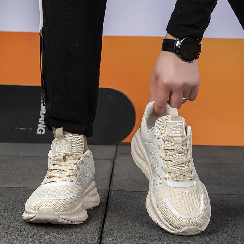 Men's Daddy Shoes Fashion Breathable Sneakers Men's Shoes Lightweight Student Shoes Running Shoes Platform Trend Versatile Shoes