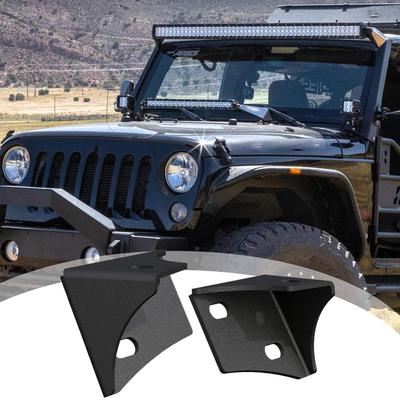 Windshield Light Mount 2 Piece Offroad Hinge Rack Holder Stable Windshield Light Bracket For ATV Motocross Dirt Pit Bike Vehicle