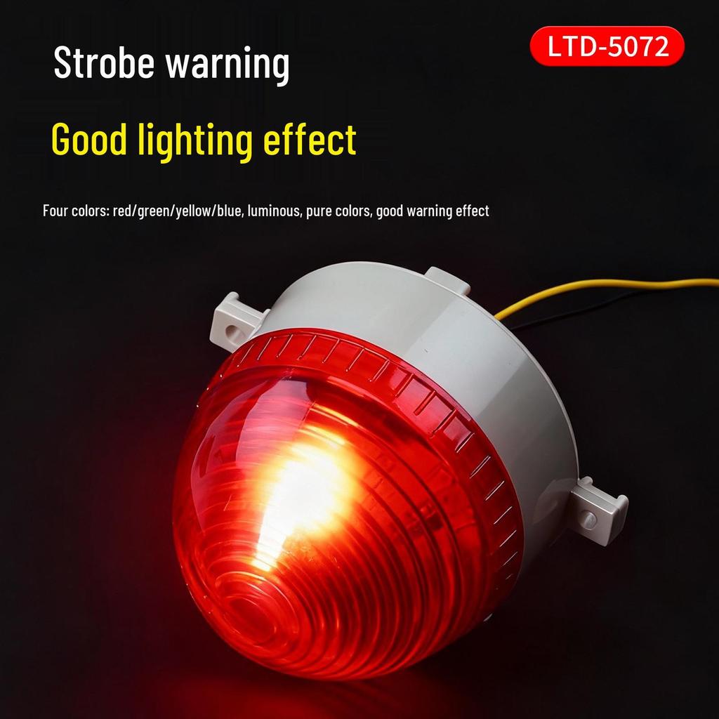 LED LTE-3072 Multi-Voltage Warning Strobe & Steady Signal Light for Outdoor Use