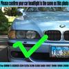 1 Set White+yellow Cotton Light Angel Eyes Halo Ring Kits for BMW 5 SERIES E39 525i 528i 530i 540i 1997 1998 1999 2000