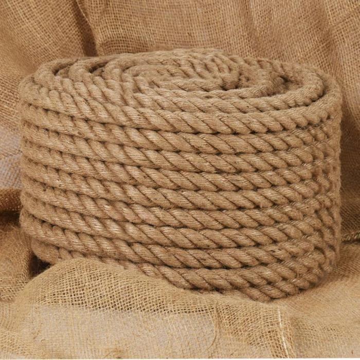 VidaXL Corde de jute 25 m de long 20 mm d'épaisseur 153764