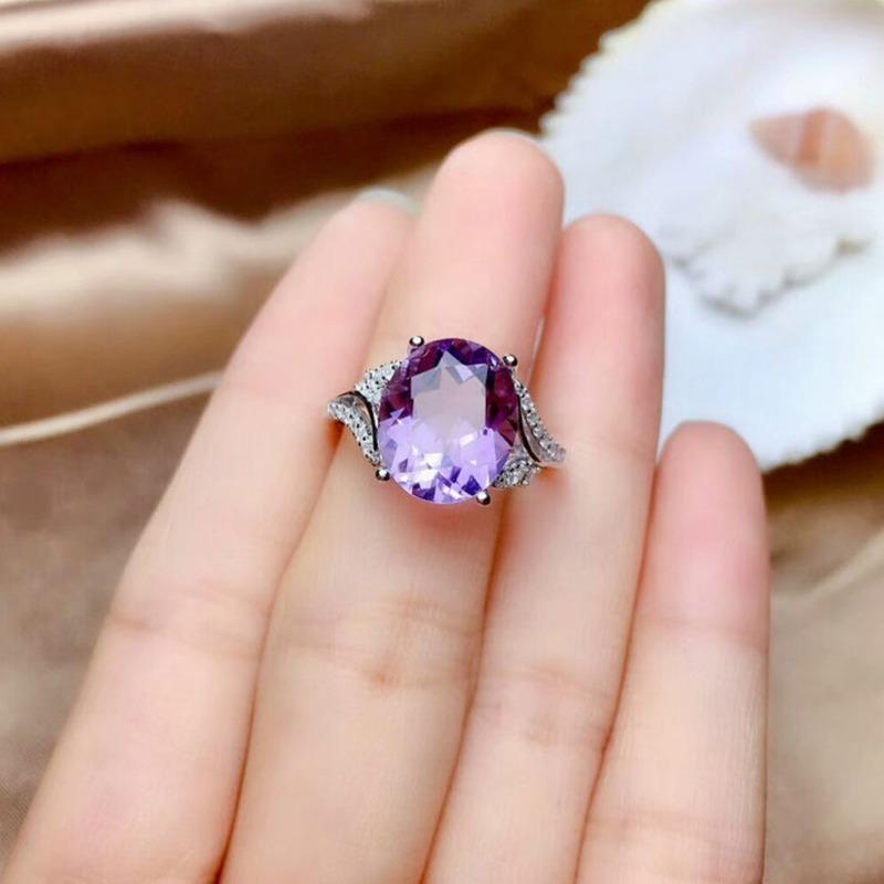 Lindon Classico Lega di Rame Anello con Zirconi Gioielli da Donna Promessa di Matrimonio Regalo per Feste