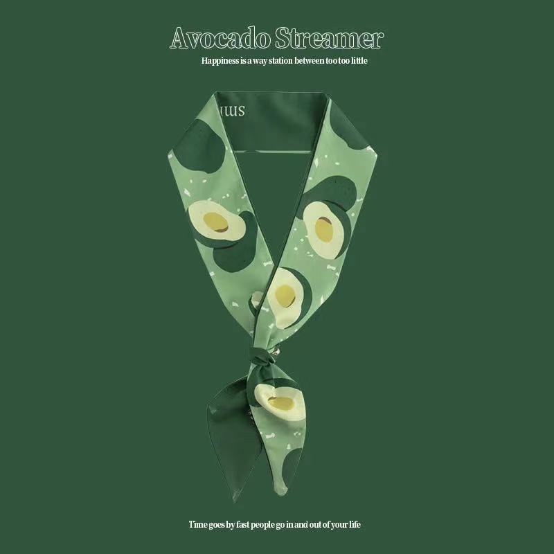 Qiandongge Seidenschal Stirnband Retro Weiblichkeit Gebundener Pferdeschwanz Schleife Band Stirnband Streamer Stirnband Mori Serie