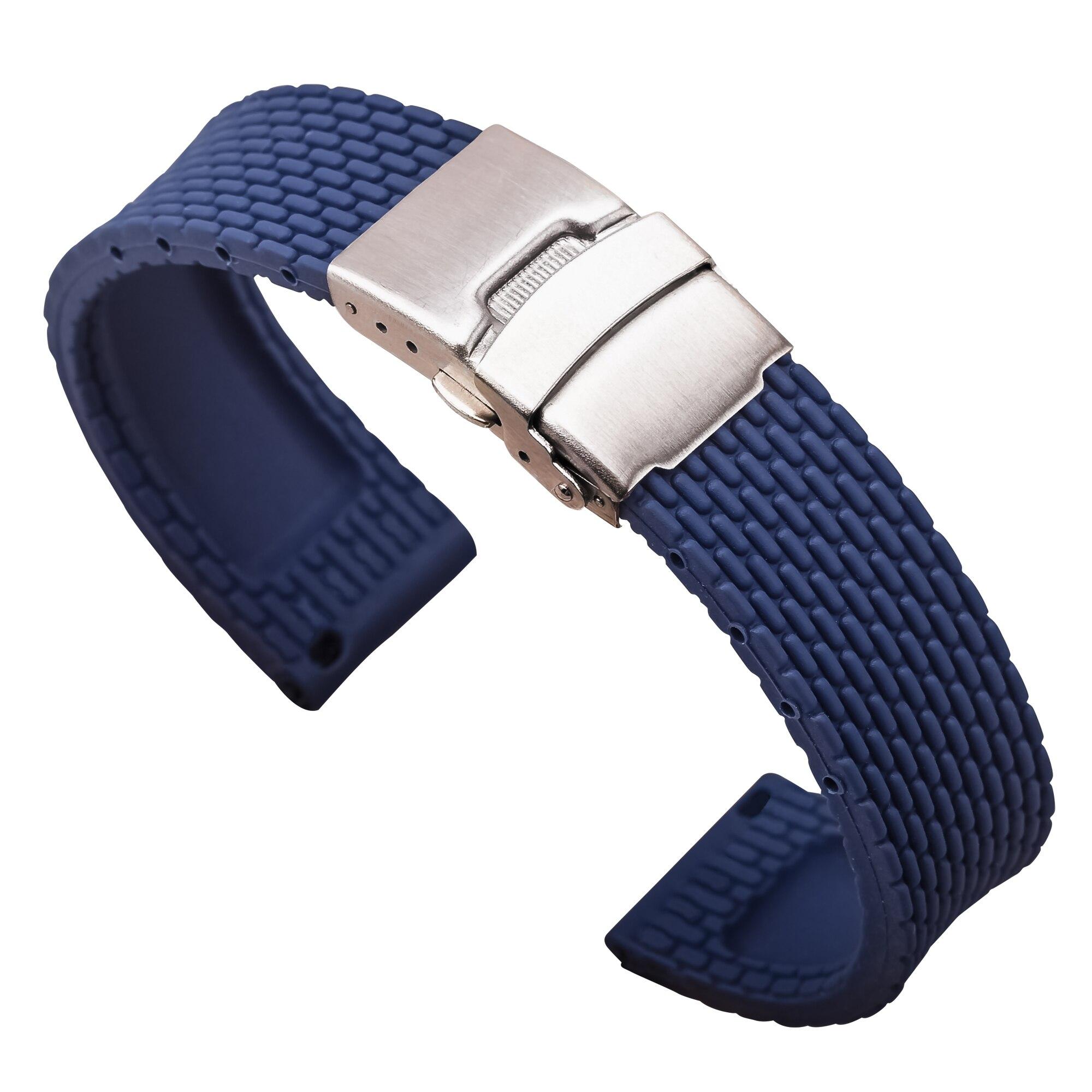 

18 мм, 20 мм, 22 мм, 24 мм, силиконовый ремешок, складная пряжка для Samsung Galaxy Watch6 Pro, 45 мм, быстроразъемный резиновый браслет для часов 6, 40 мм, 44 мм, ремешок для часов 22mm