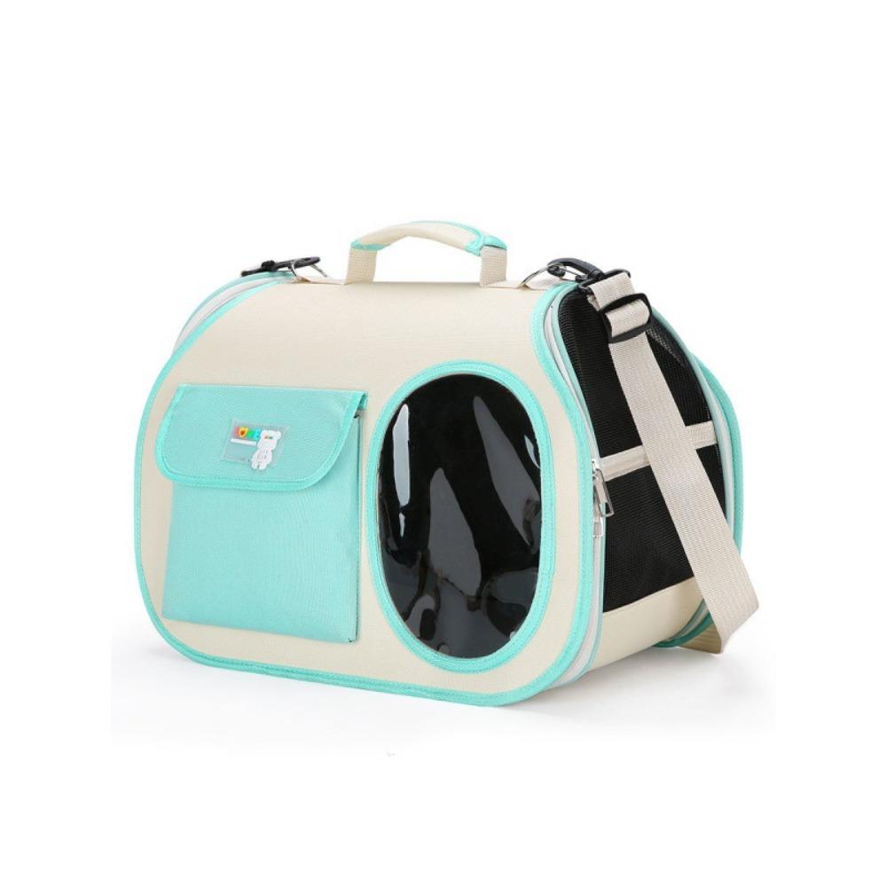 

Breathable Pet Shoulder Bag Large Capacity Cat Backpack Wear-resistant Cat Carrying Bag Puppy зелений