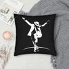 Music Singer Musician Mj King Of Pop Square Pillow Cases Cushion Covers Custom Zipper Decorative Pillowcase For Bed 40X40Cm