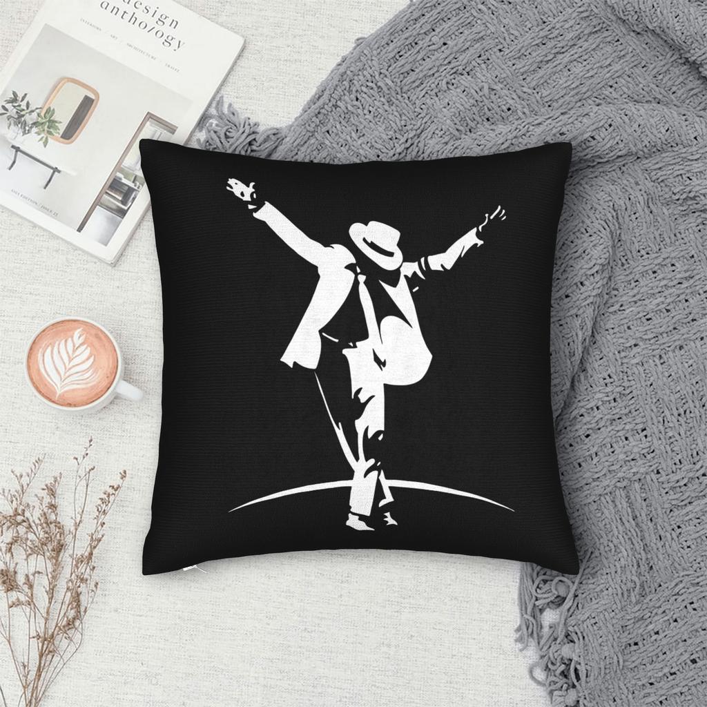 Music Singer Musician Mj King Of Pop Square Pillow Cases Cushion Covers Custom Zipper Decorative Pillowcase For Bed 40X40Cm