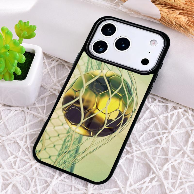 Football Soccer Ball print Phone Case for iPhone 17 Air 16 15 11 12 14 13 Pro Max Shockproof Cover