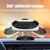 12V 24V Car Heater Winter Fast Heating Electric Heated Fan Windshield Defogging Heating Cooling For Truck RV SUV Travel Camper