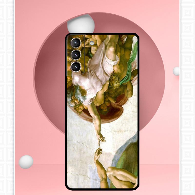 Renaissance Art Paint Case For Samsung Galaxy S25 Ultra S20 S21 S22 S23 S24 Plus S9 S10 S24 FE S25 FE Cover Funda