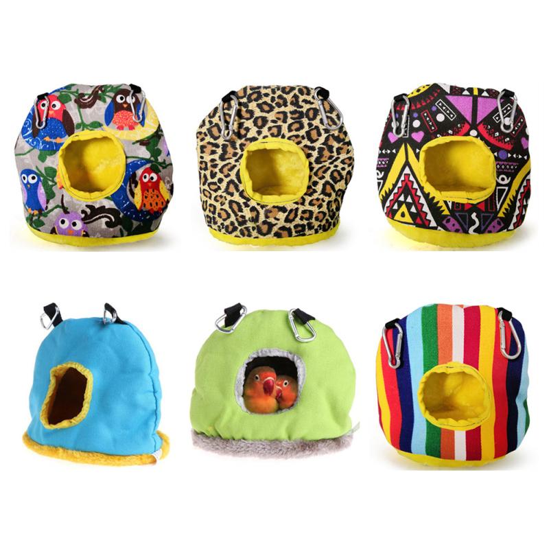 

Птичье зимнее теплое хлопковое гнездо, подвесные качели, дом, гамак для домашних животных, кровать для попугаев, хомяков, шиншилл