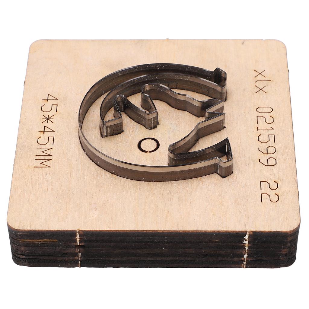 Leather Punching Die Wolf Shaped Alloy Steel and Birch High Density Punching Tool for Rubber