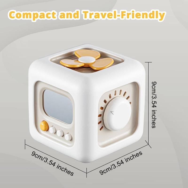 6 In 1 Busy Cube Montessori Toys Toddler Airplane Car Travel Toy Sensory Activity Busy Board Educational Learning Toys For Kids