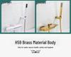 Waterfall Wall-Mounted Bathtub Faucet with Concealed Hot/Cold Shower Head Set