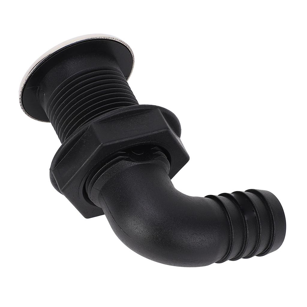 Marine Drain Plug 25mm 1in Nylon Protective Versatile Boat Drain Plug for Kayak Fishing Boat Yacht 90 Degree Tube,