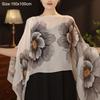 Breathable Sun Protection Shawl Long Beach Wrap Top Scarf Flower Scarf  Lady Summer