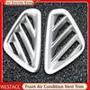 2Pcs Car Air Conditioning Vent Outlet Cover Trim Decoration Sticker for Hyundai Encino Kona Kauai 2017 - 