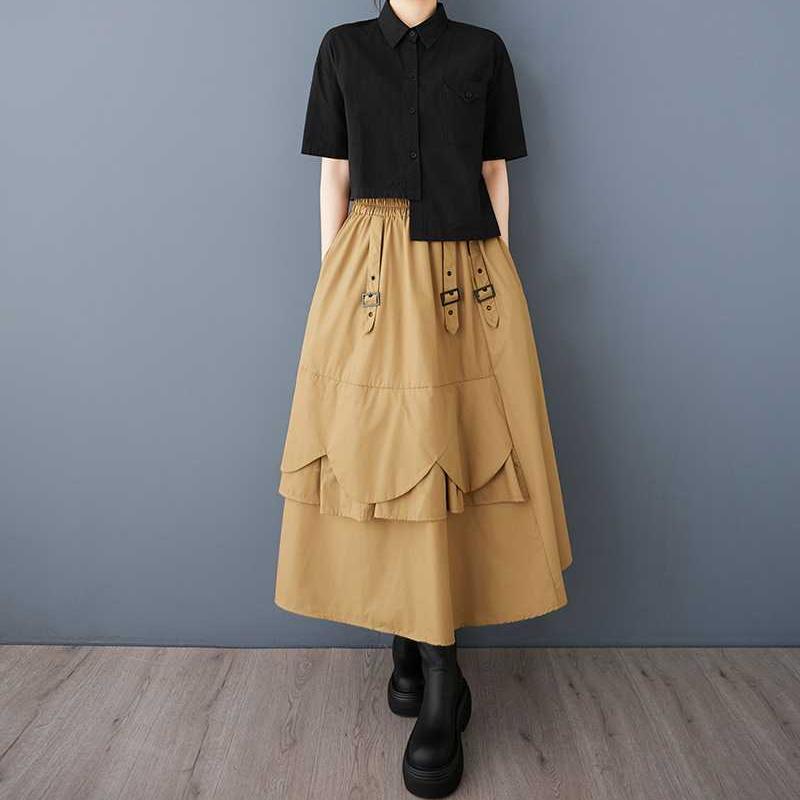 Spring Women's Irregular Patchwork Skirt