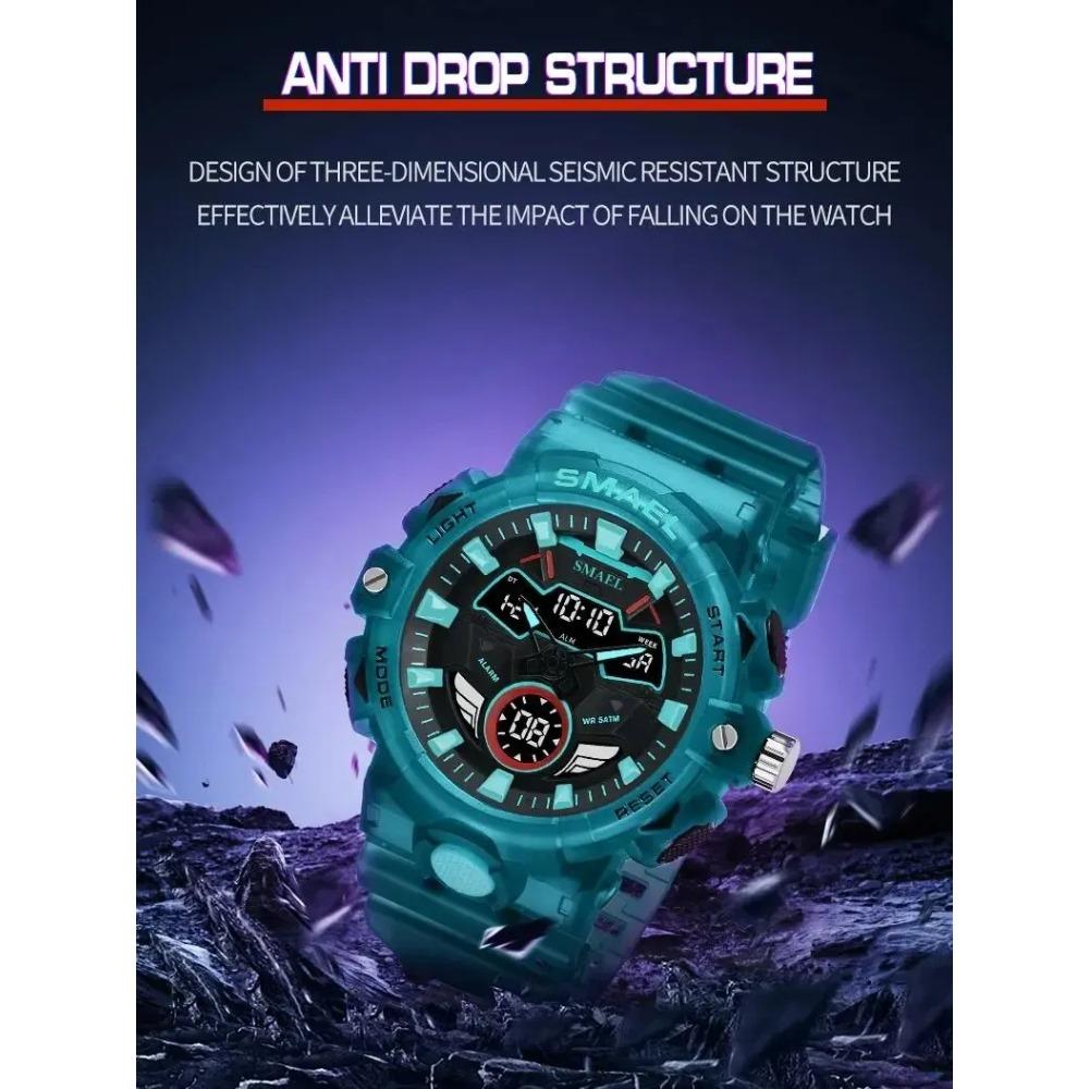 Men Sport Watches  Original Wristwatches Dropshipping Brand 50M Waterproof Clock 8085 Alarm Young Yellow New Quartz Watch
