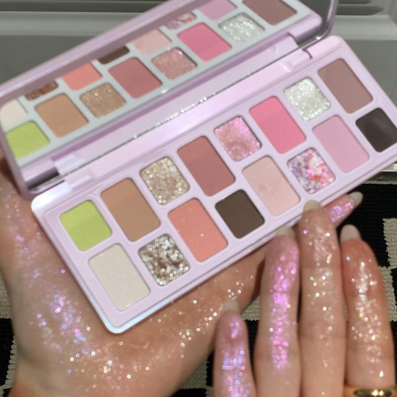 DIKALU Eyeshadow Disc Steals Heart Ambition, Prefers Improvised Color Play Makeup Blue-green Earth Gray Disc