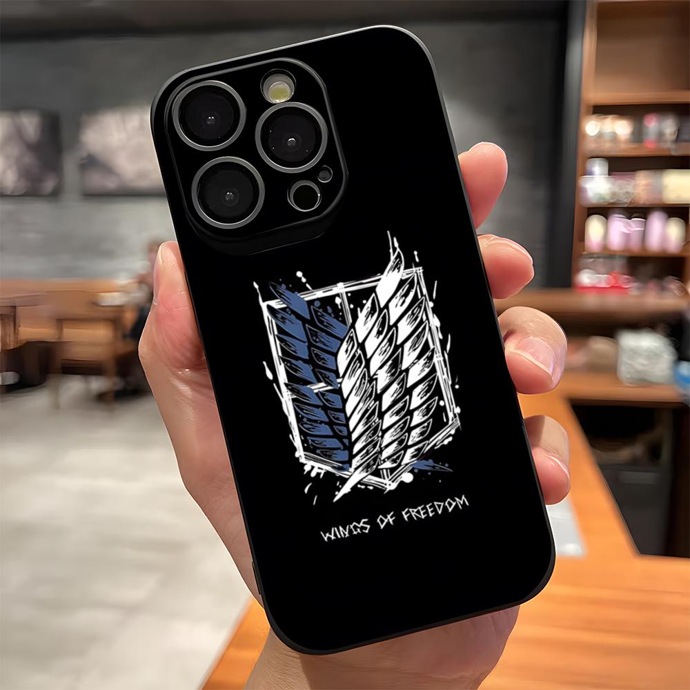 

W-Wings Of Freedom Phone Case For IPhone 17 Pro Max 15 Pro 16 14 Plus 12 13 Mini 11 Pro Shockproof Soft Cover iPhone16Pro