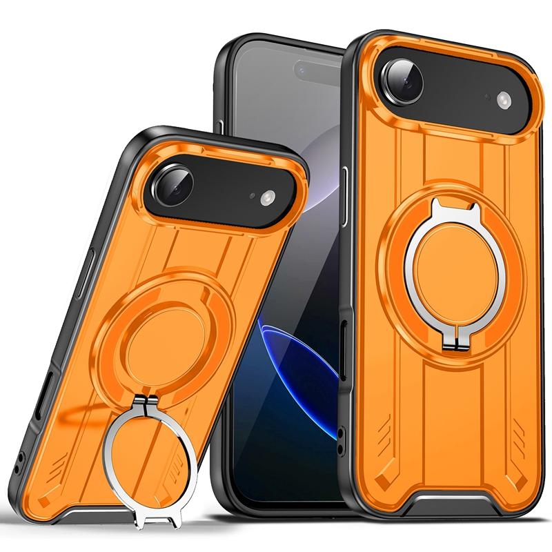 Magnetic Car Holder Ring Shockproof Armor Case For Iphone 17 Pro Max 5G Camera Lens Protection Cover For Iphone17 Air