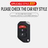 Zinc Alloy Leather Car Key Case For Jeep Wrangler Jl Jlu Rubicon Gladiator Jt Sahara Jlrubicon    Car Key Case