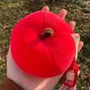 Cute Apple Plush Pendant Cartoon Plushie Fruits Keychain Backpack Accessories Christmas Gift Hanging Decor Ornament Couple Gift