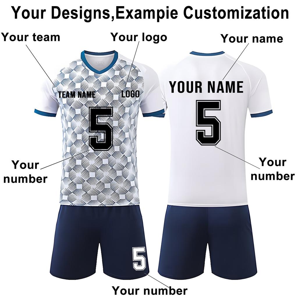 DIY Custom Adult And Children Three-piece Football Uniforms