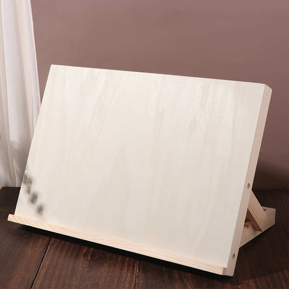Verstellbarer Winkel Holz Tischstaffelei Multifunktionale Neigbare Zeichenplatte Outdoor Malerei