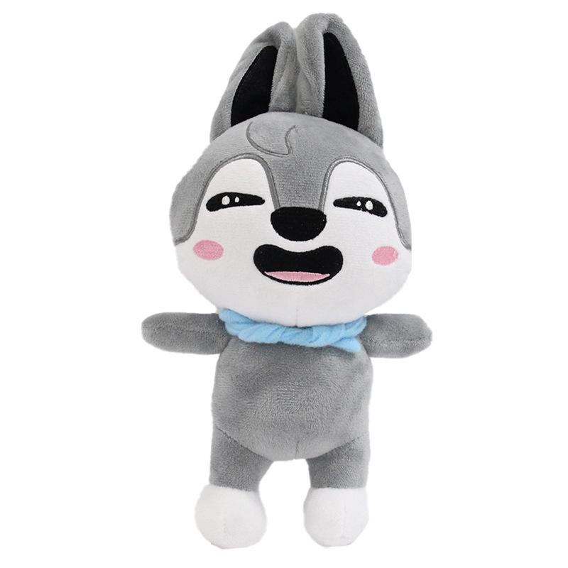 Skzoo Plush Toys Stray Kids Plush Wolf Chan Cartoon Stuffed Animal Plushies Doll Cute Companion for Kids Adults Fans Gift 20CM