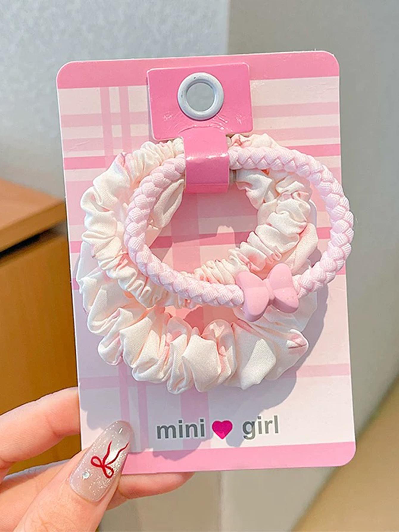 

Набор из 5 пастельных оттенков, маленькие резинки для тонких волос, не повреждающие волосы, держатели для хвостика для женщин, девочек, мягче шелка