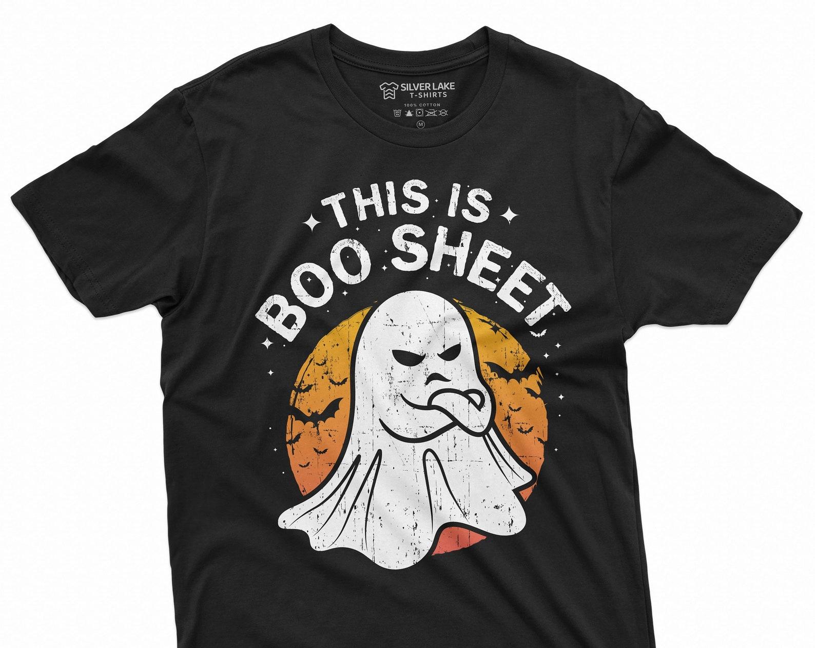 Halloween Funny This is Boo Sheet T-shirt Costume Womens Mens Unisex Tee Shirt Boo Tee Shirt Party tee 4XL