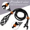 1pc Boho Style Adjustable Braided Necklace Cord with Stone Holder Handmade Net Design for Everyday Jewelry Accessories, Cord for Necklace