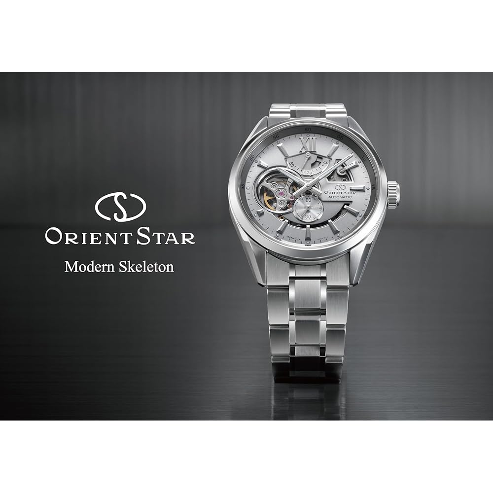 Orient Star Automatic Mechanical Watch Modern Skeleton Open Heart RK-AV0125S Men's Silver 2-Year Warranty