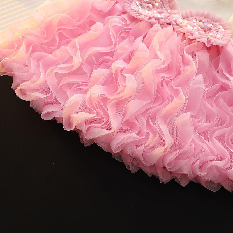 Mädchenkleid Einjähriges Kleid Baby Mädchen Kuchenkleid Kinder Mädchen Prinzessin Modisches Kleid