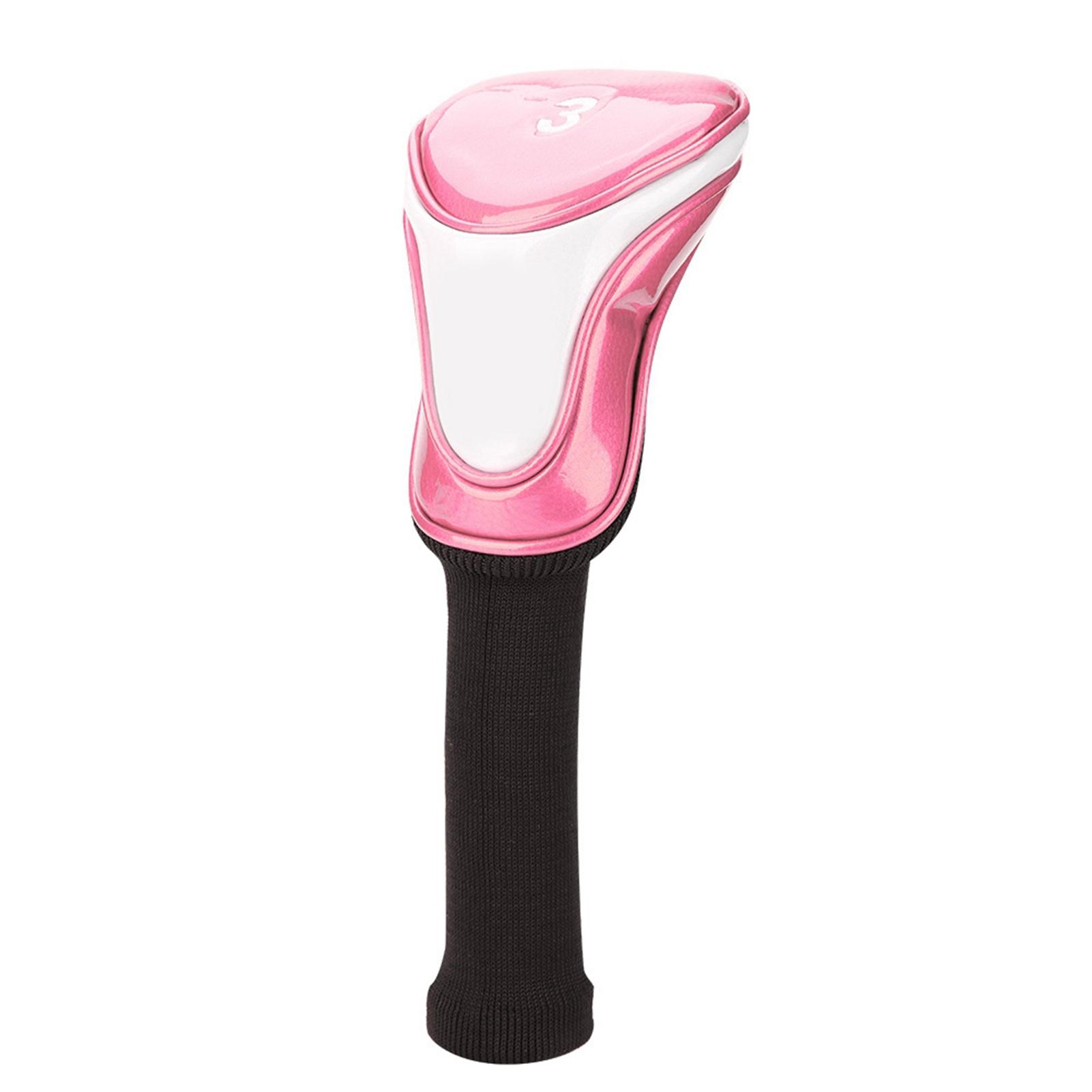 

Pink Durable PU Leather Golf Putter Head Cover Club Headcovers Accessory for Golf Activity Type 3