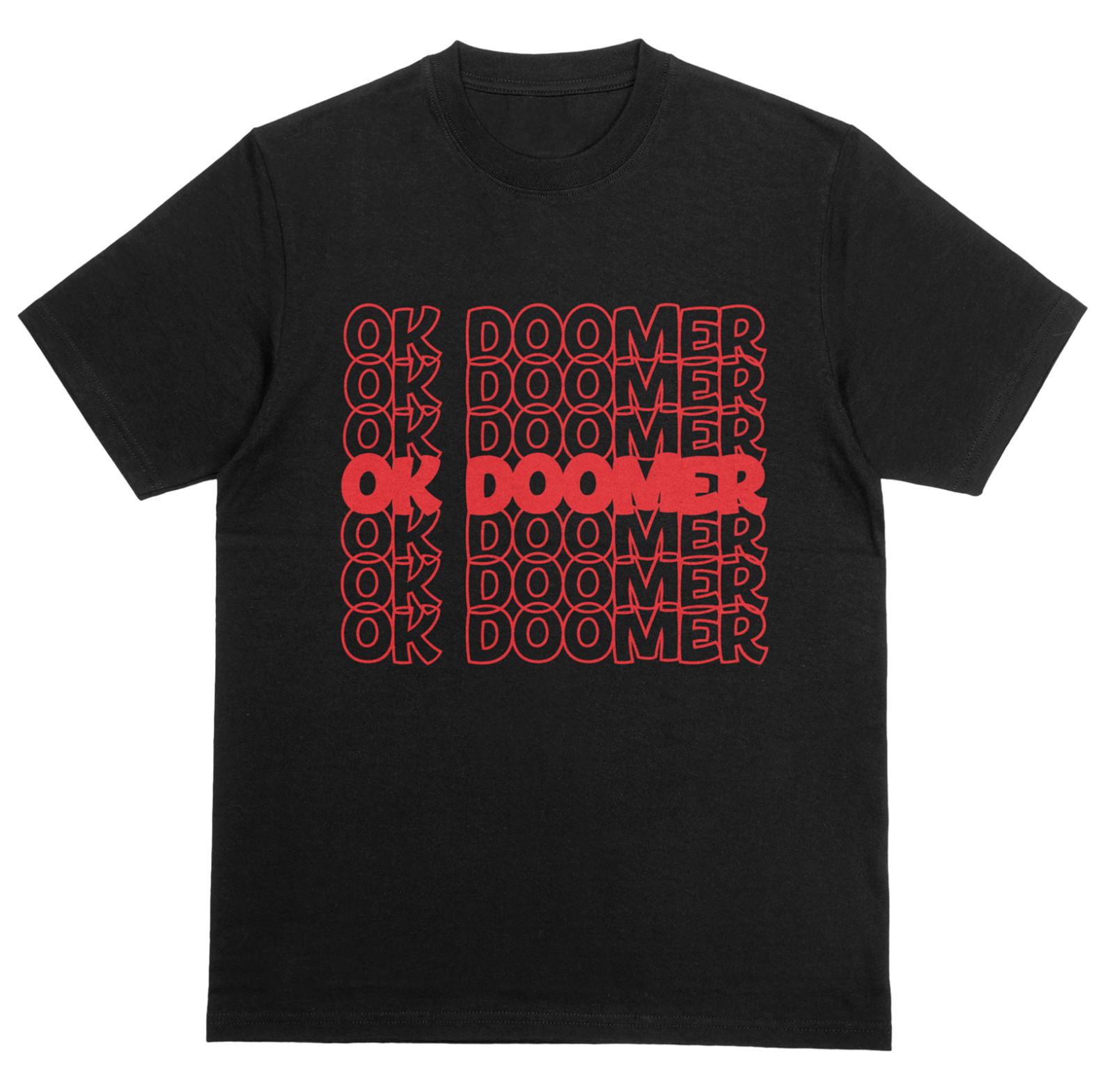OK DOOMER T-Shirt | Gen Z Nihilism Tee | Parody Online Internet Slang Top S разноцветный