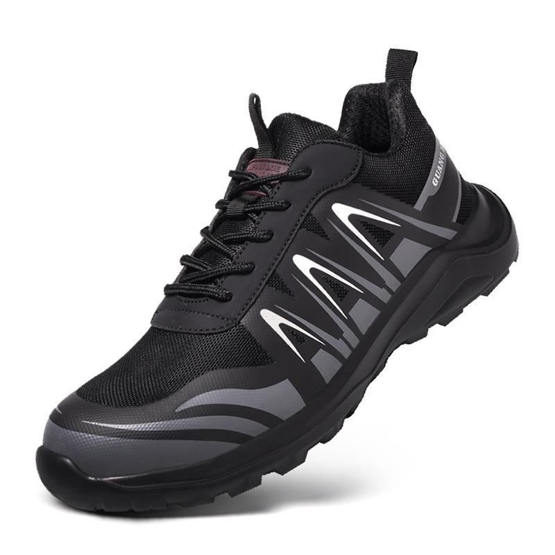 Labor Insurance Shoes Men's Anti-smashing, Anti-piercing, Anti-static Plastic Steel Head, Deodorant and Lightweight Action Shoes
