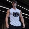 Basketball Vest Men's Sleeveless V-neck Cotton Logo Printing Gym Cotton Casual Vest Breathable Comfortable Jogging T-shirt