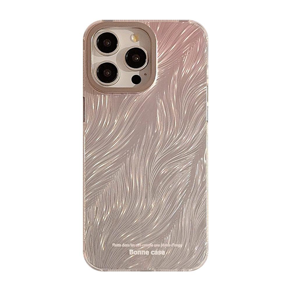 Feather Gradient Laser for IPhone15 for Apple Phone Case 14promax High-end Sense 13 Temperament 12 Anti-fall