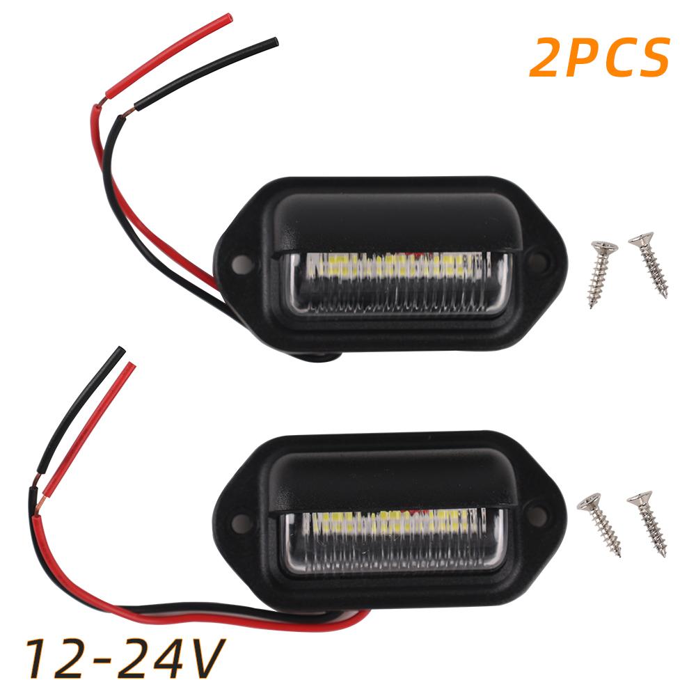 6 LED světla na poznávací značky automobilů, nákladních automobilů, čtecích lampiček, zadních světel pro SUV, přívěsy, motocykly, terénní nákladní automobily, dodávky, autobusy a lodě