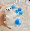 Funny Kawaii Mochi Taba Squishynew Chubby Seal Handmade Silicone Plush White Seal Cute Girl Birthday Kids Gift Fidget Fluffy Toy
