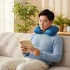 Inflatable U-Shaped Neck Pillow for Travel and Outdoor Use
