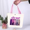 Anime Cartoon Print Student Commuting Trend Handbag Casual Lightweight Canvas Shoulder Bag