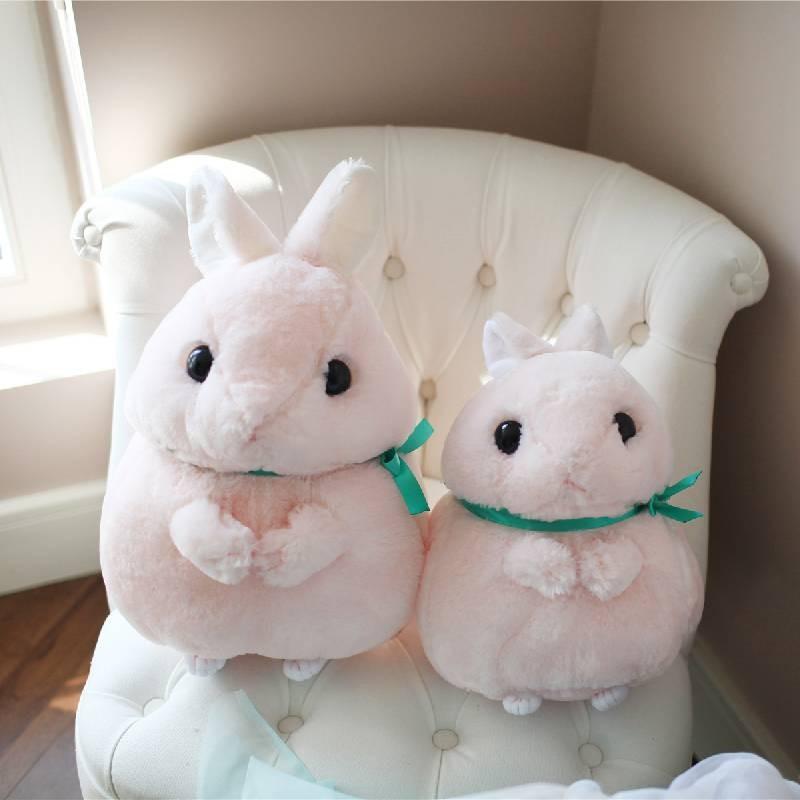 Standing Cartoon Rabbit Ball Plush Toy Cute Long Ear Doll Large Kid Gift Holiday