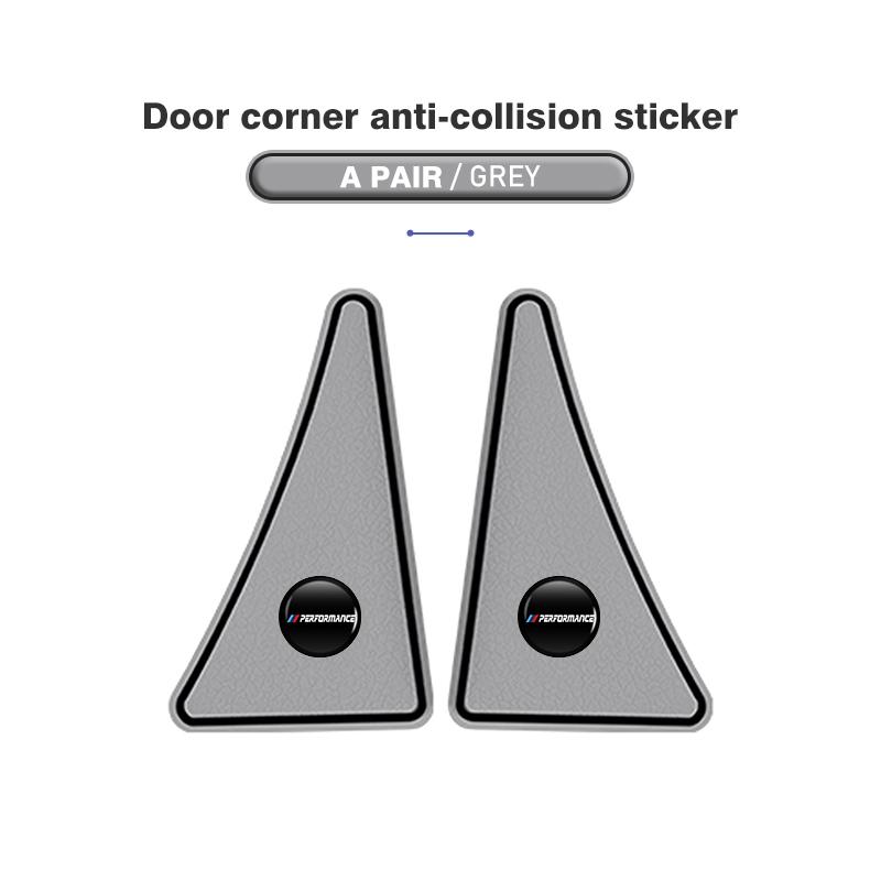 2Pcs Car Door Corner Cover Anti-collision Protection Sticker For BMW Performance X1 X3 X5 E39 E46 E90 F20 E60 F30 M3 M5