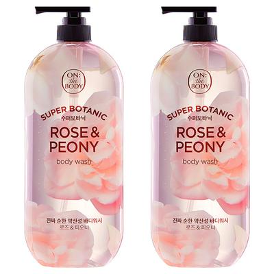 Super Botanic Body Wash Rose & Peony Fragrance, 900g, 2 Units