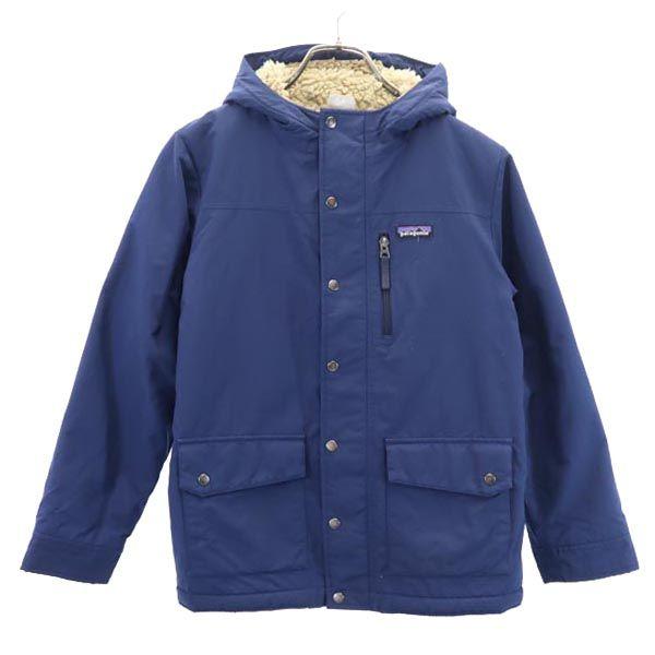 patagonia 68460 Nylon jacket L12 Navy Outdoor fleece lining Kid's Used
